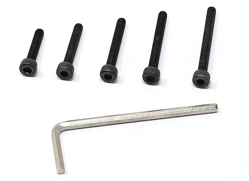 Miniatura 3 de iexcell Juego de 50 tornillos M4 x 2025303540 de acero de aleación de grado 12.9, acabado de óxido negro