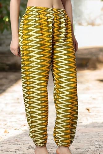 Image of POPWINGS Casual Ethnic Bagru Print Long Slit Skirts for Women || Cotton Long Slit Skirt for Women || Stylish Women Long Skirt for Summer