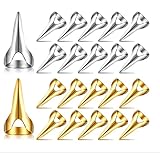 20 Pieces Finger Claws Cosplay Claws Full Finger Set Metal Nail Punk Rock Gothic Talon Fingertip Braiding Hair Parting Tool Holiday Party Decoration Halloween Gold Silver For Unisex Adult