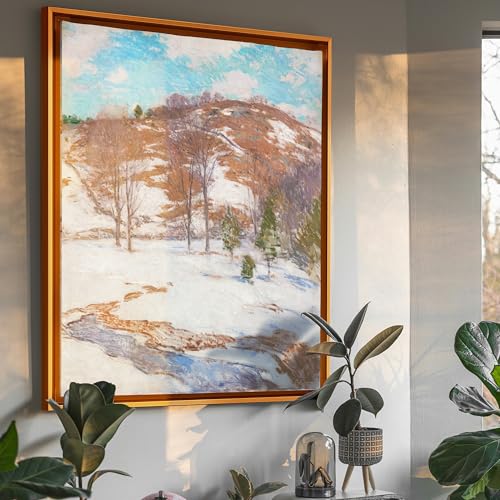 Image of Canvas Frame 11x14, DIY Metal Floating Frames, Canvas Floater Frame for 0.6 inch-0.9 inch Deep Print Painting (Gold,11 inchx14 inch)