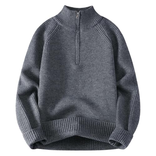 Suéter de punto clásico para hombre en tejido premium suave