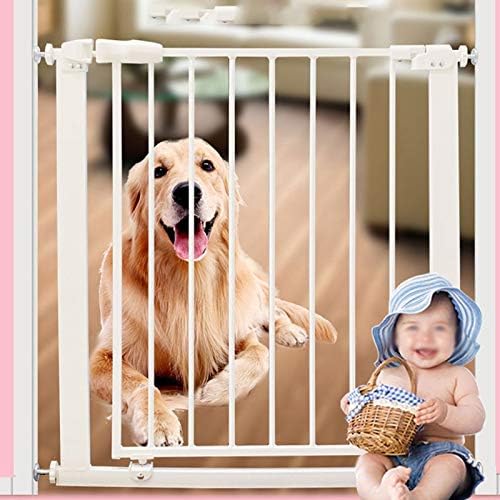 Pet Playpens Safety Gate, One-Hand Operation Easy-Close Extra-Wide Pet Gate for Stairs Door Hallway Staircase-Balusters/81-82.99Cm