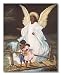 Guardian Angel With Children On Bridge African American Black Religious Wall Picture Art Print