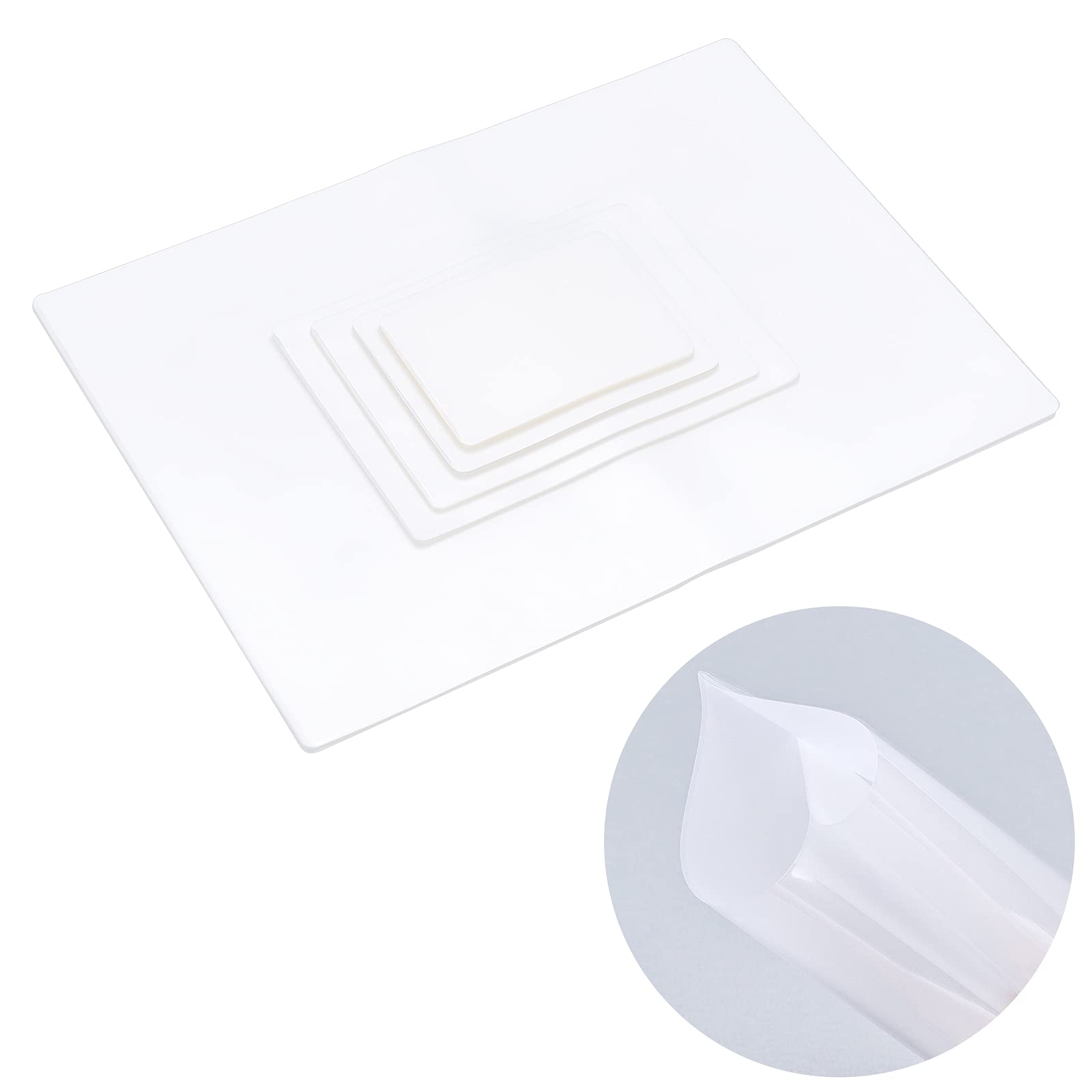 NBEADS 150 bolsas de laminación térmica, 100 micras 5 tamaños, hojas de protección de fotos de película, bolsas de laminado en caliente para documentos de tarjetas fotográficas selladas, 0.07-0.12mm