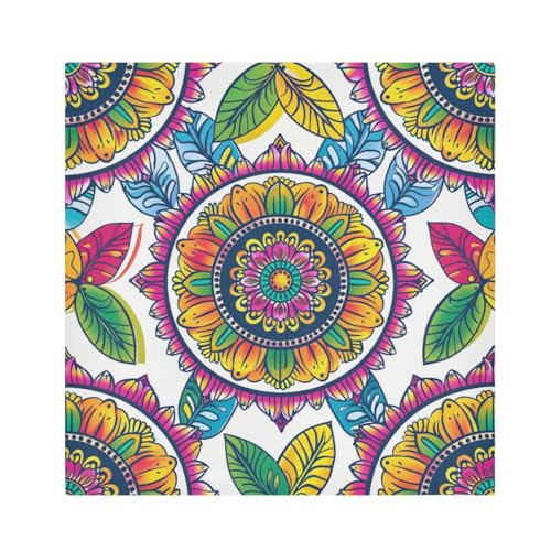 Servilletas de tela multicolor 20 x 20 pulgadas pack 6 miniatura 1