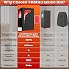 Upgraded Portable Infra-red Sauna Box for Home-Full Body Steam Sauna Tent with RedLight for Relaxation & Detox, 3L 1200W Fast-Heating Steamer, Remote, Timer & Folding Chair
