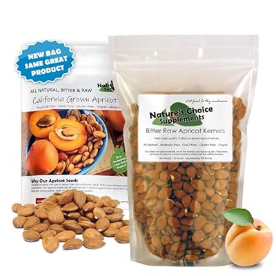 Apricot Seeds California Grown Bitter Raw 100% All Natural From Organic Farms 1 LB