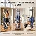 Imagen de SPORTNOW Tabla Inversión Plegable 3 en 1 Altura Ajustable 155-198 cm Azul