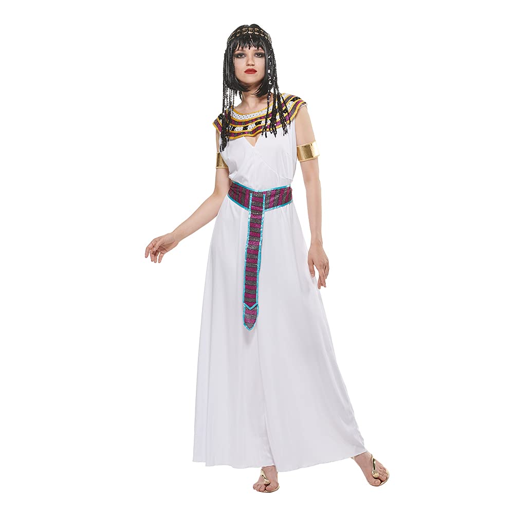 egyptian dress for women 1854 Woodcut Ancient Sash Headdress Attire XGP5 hang dry Womens Queen of the Nile
