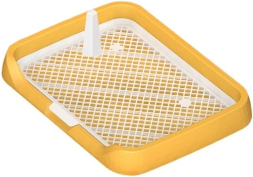 Pet Training Pads Holder Mesh Dog Toilet, Pee Pad Tray for Small & Medium Dogs, Elevated Grid Puppy Pad Holder Keeps Paws & Floors Clean 18.5''LX14.17''WX2.17''H (Green)