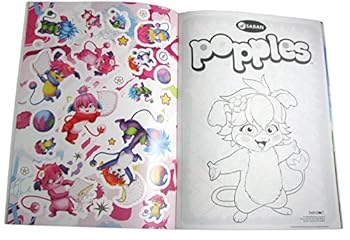 Toy Coloring & Activity Book Sticker Scene Popple Book