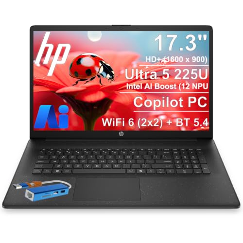 Image of HP 2026 Pavilion 17.3 Laptop AI PC, Intel Ultra 5, 8GB DDR5 256GB SSD