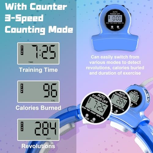 Cozylady Smart Weighted Workout Hoop for Adult Weight Loss,Waist Fitness Circle with Ball, Silent Hoop with 20 Adjustable Links,Exercise Belt & Measuring Ruler-Abs Exercise Equipment for Home 4 51QPj7OYF1L. AC