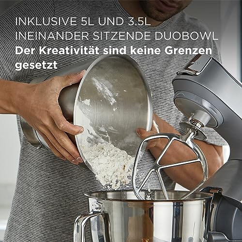 Das Patisserie-Set der Kenwood Küchenmaschine mit K-Haken, Teighaken und Schneebesen.