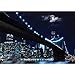 Produktbild Vlies Fototapete PREMIUM PLUS Wand Foto Tapete Wand Bild Vliestapete - Brooklyn Bridge Manhattan Nacht Skyline Mond - no. 3284, Größe:254x184cm Vlies