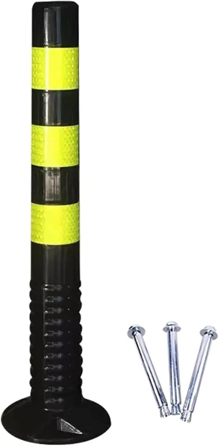 WDSOPK Traffic Delineator Post Cone, Traffic Cone Safety Barrier Plastic Safety Cones Road Signs for Parking/Crowd Control/Street Stanchion Warning Cones（Black-1pack）