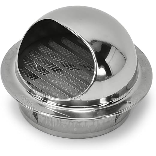 Seavy 6 SS Vent Cowl Cover Stainless Steel Material Anti Co