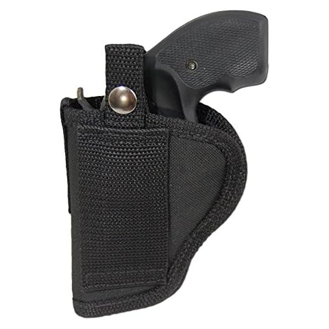 Barsony Gun Concealment OWB Belt Loop Holster for Ruger LCR 38, 357 Right Cover
