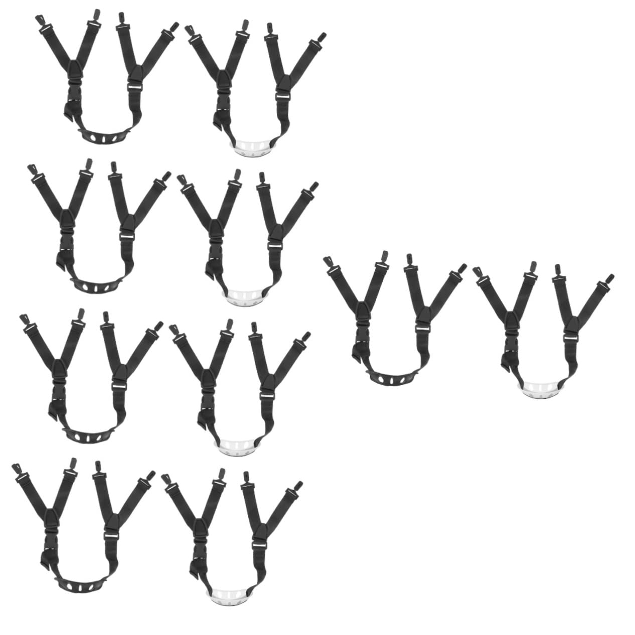 INOOMP 10pcs Adjustable Helmet Chin Strap Hard Hat Accessories for Construction Comfortable Fit Design for Construction Workers