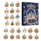 Schneekugel-Adventskalender – 24 Acryl-Ornamente | Weihnachtsbaum-Countdown
