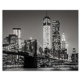 Foto-Poster, Wanddekoration, 50 x 40 cm, New York Manhattan 