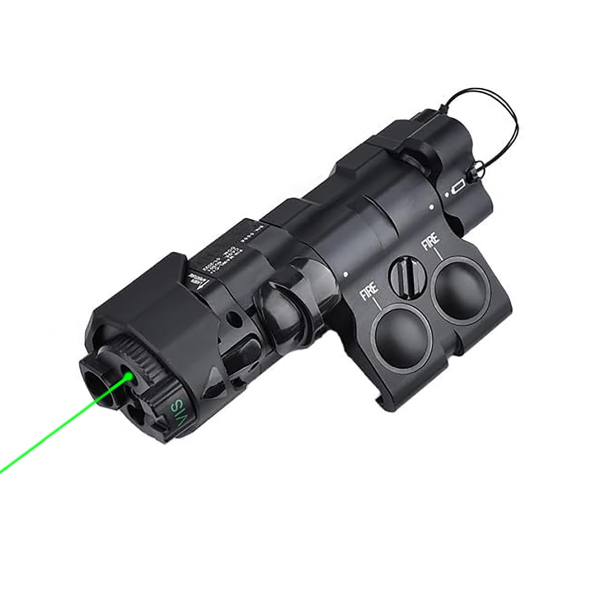 Metal ML C+ Box Red/Green/Blue Laser Sights?with IR Laser + Laser Sight + IR Fill Light + Strobe/Momentary/Constant Modes Whitelight LED 220 Lumens Flashlight?for 20mm Rail (Green Laser BK)