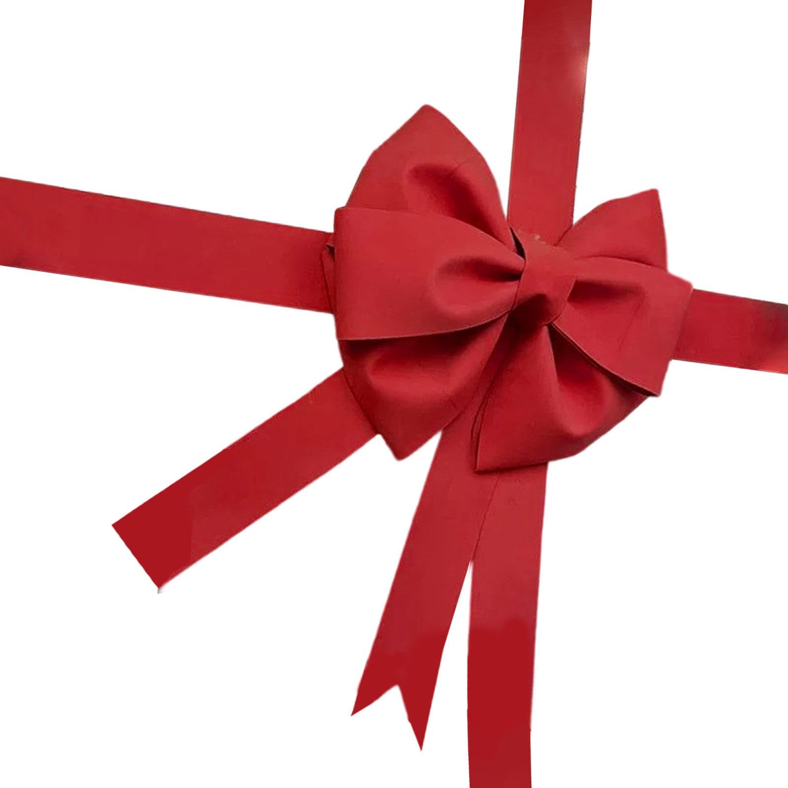 Fiocco Grande Kit Fai da Te con Materiale Eva Ornamento Decorativo da Appendere per Foto Festa Albero Adatto per Cerimonie Compleanno Neg, Rosso Scuro