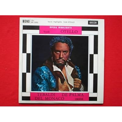 Erede, Alberto Verdi Otello 10"LP Decca BR3092 EX/EX 1961 10 inch LP