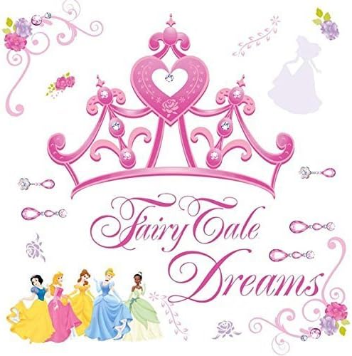 RoomMates Disney Princess Crown Wall Stickers, Pink, 46 cm L X 13 cm W - Image 3