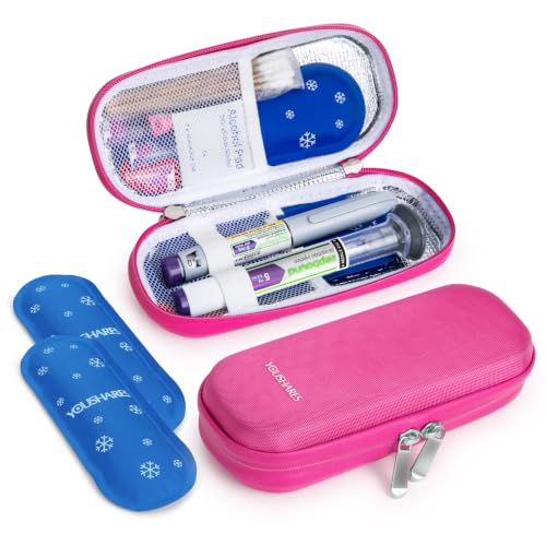 Image of YOUSHARES GLP-1 Cooler Travel Case for 2 Zepbound, Mounjaro & Insulin Pens