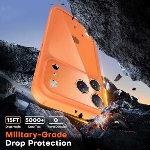 Image of TAURI for iPhone 17 Pro Case, with Screen Protector, Orang
