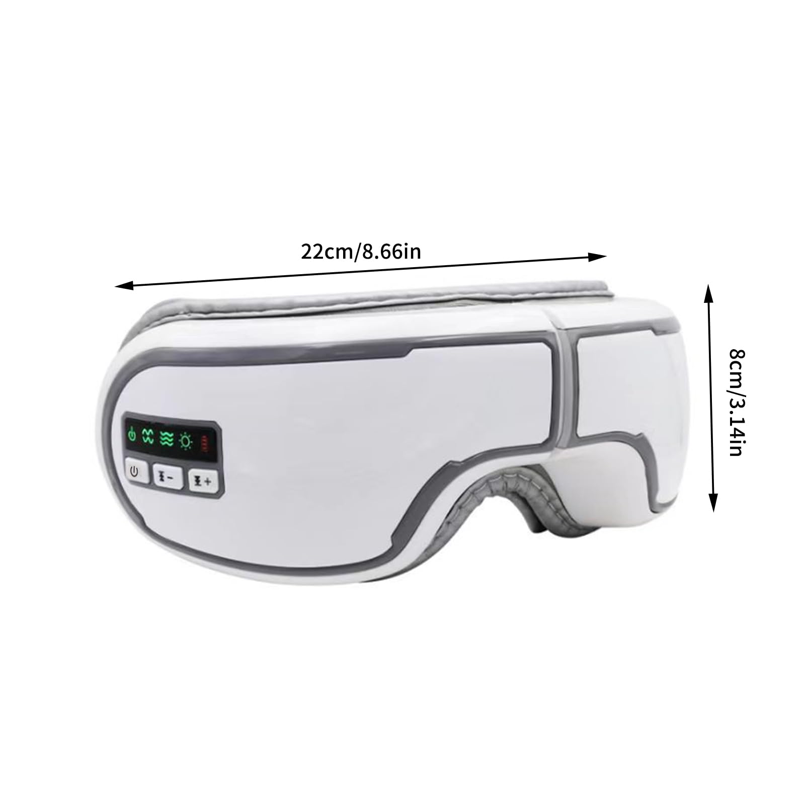Masajeador Ocular Inalámbrico con Calor y Vibración, Recargable para Relajar y Reducir Ojeras