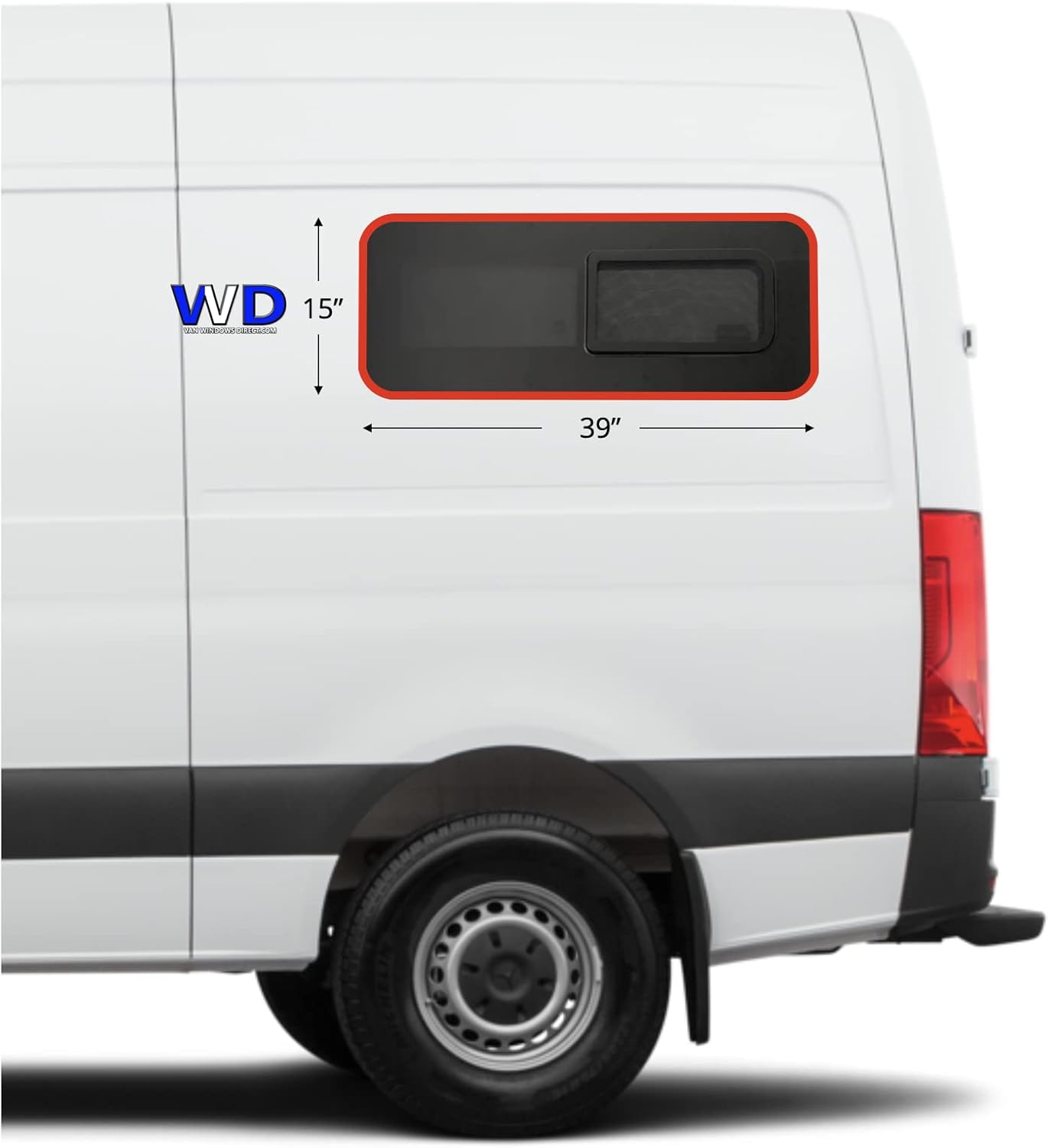 VanEssential Bunk Window Cover for 39" x 15" VanWindows Direct (Drivers Side) Window only - Charcoal Gray