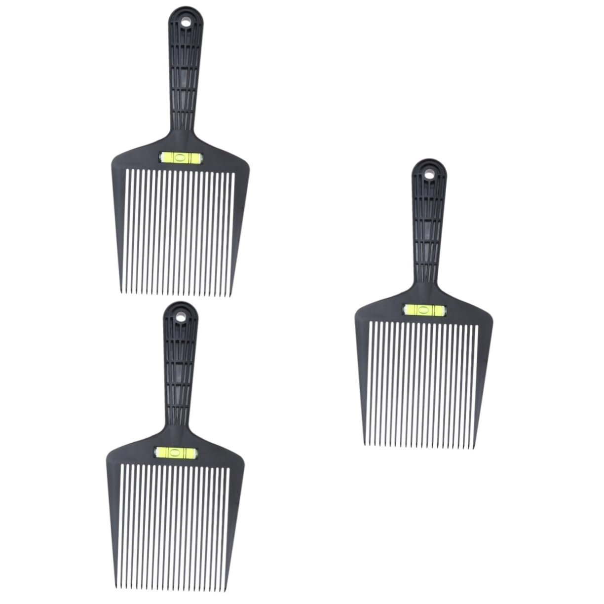 DOITOOL 3piezas Peine Profesional De Para Barbería y Salones Diseño De Antiestático y Portátil Negro