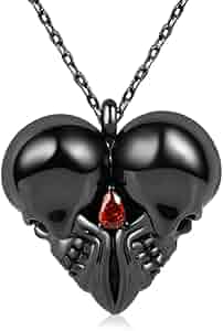 TATIANA☆[Silver925] Black Heart Gemstone Necklace 51QPm6Bnu4L._AC_SY300_QL30_.jpg