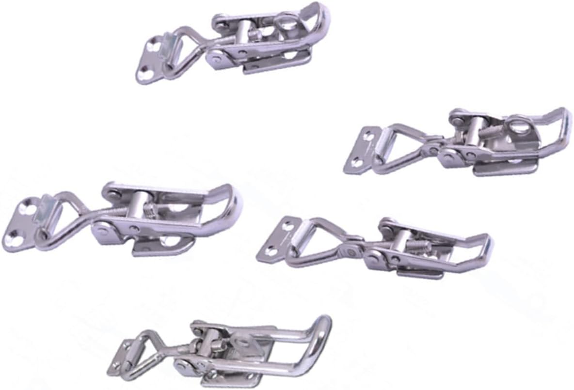 TEHAUX 2pcs Key Latch for Hotel Toggle Clamp Steel Toggle Clamp Catches Latches Heavy Duty