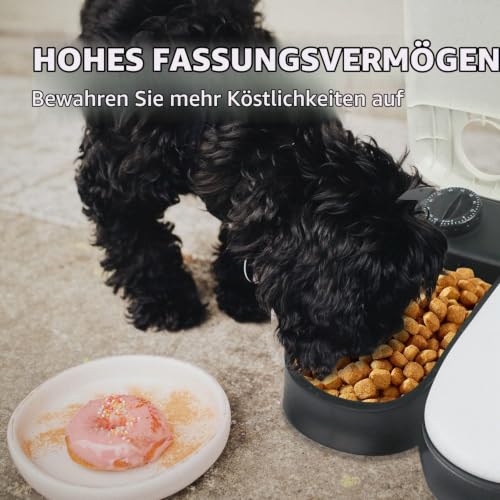 PAWISE Futterautomat Katze Nassfutter - Batteriebetriebener Katzenfutter Automat mit Timer für 48-Stunden-Planung, Einfache Handhabung, Gesundheit und Sicherheit durch Ice Pack