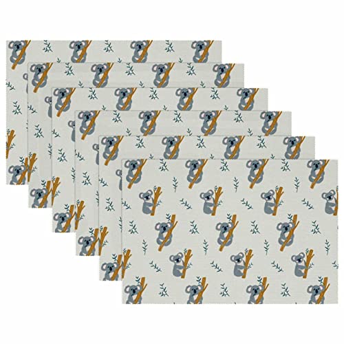 Set de table koala résistant chaleur dessous de plat antidérapant x6 - 6