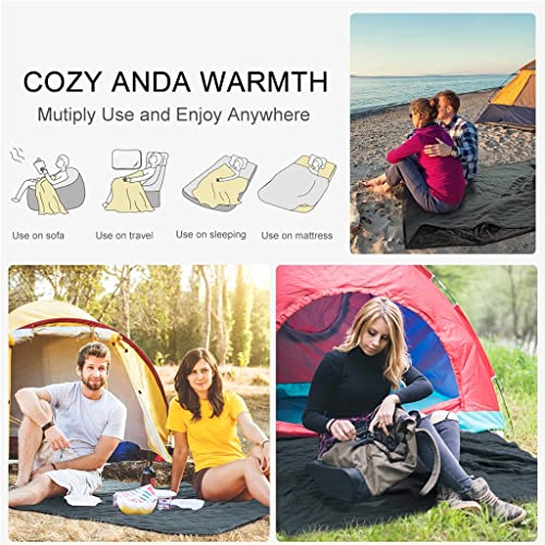 Jkuywx Camping Blanket Warm Lightweight Waterproof Quilted Thickened Fleece Throw Blanket For Picnics Outdoor Hiking Beach (Color : E, Size : 140X200Cm) #TOP4