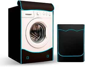 Outdoor & Indoor Washing Machine Cover | Waterproof Washing Machine and Dryer | 420D Oxford Fabric | Double Zipper, Rain and Sun Resistant, Total Protection