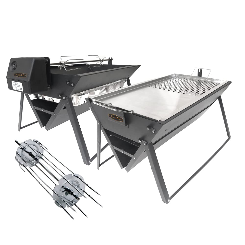 Asado uBer-Q Barbecue, Rotisserie, Grill plate and Carry Bag