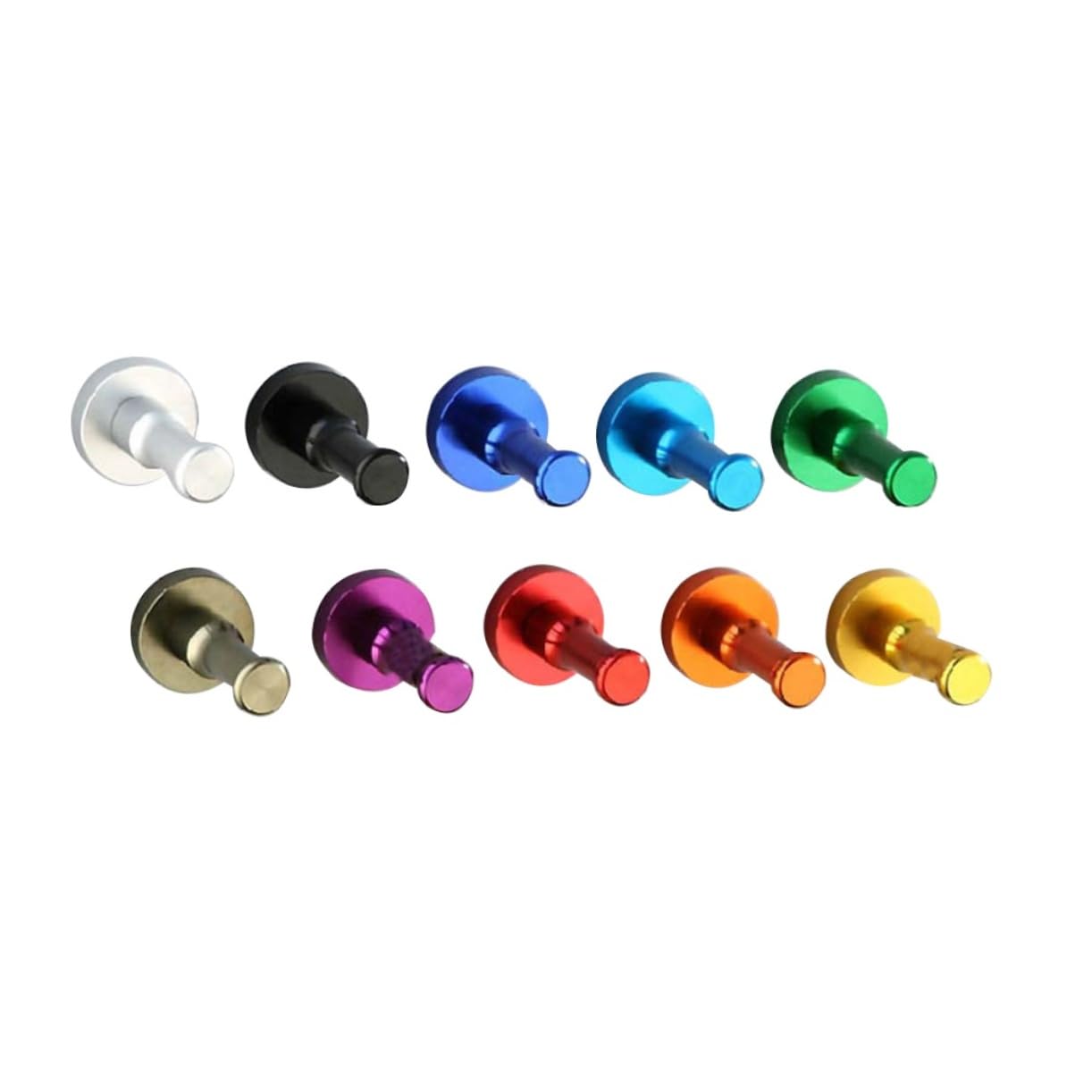 Patère porte-serviettes en aluminium massif pour organisation salle de bain