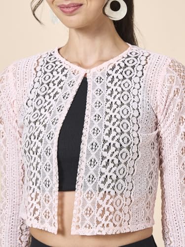 Image of Style Quotient Women Black Solid Shrug