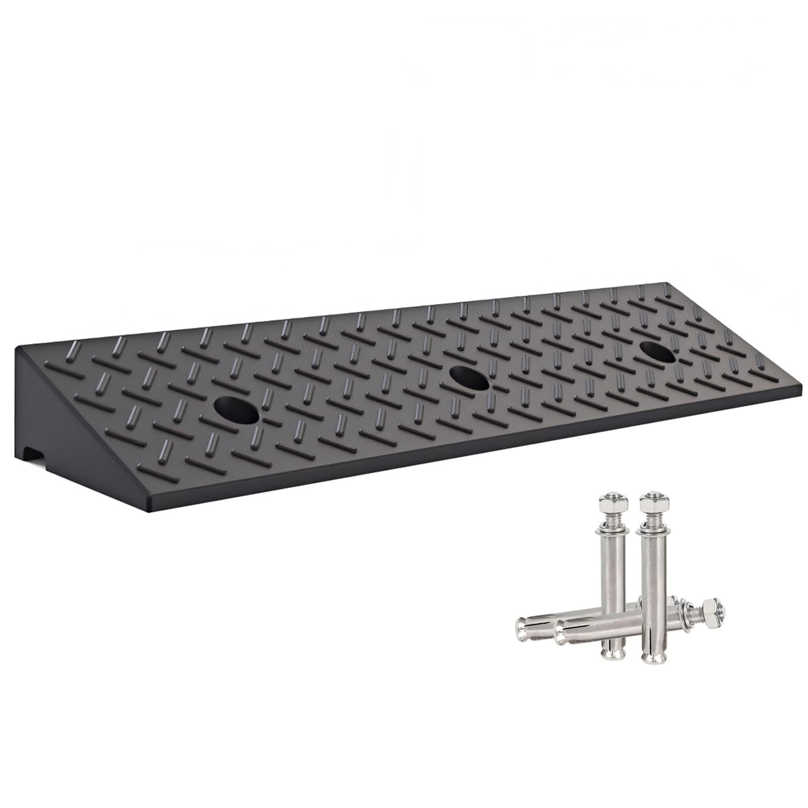 Rampa de Goma para Bordillos con Altura de 4–10 cm,Capacidad de 11 000 Libras,Rampa Antideslizante para Coches,Motos,Bicicletas,Patinetes y Sillas de Ruedas