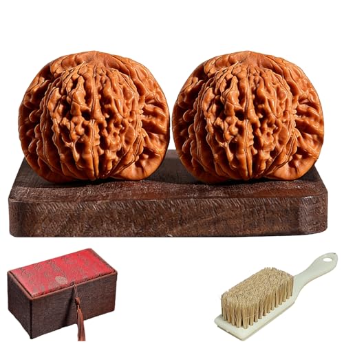 Natural Chinese Wenwan Walnuts Chinese Walnuts Fidget 1.8 Chinese Walnut Fidget Thoughtful Gifts Ornaments Meaningful Gift for Fathers Elders & Collectors (A Raw Original Walnut)