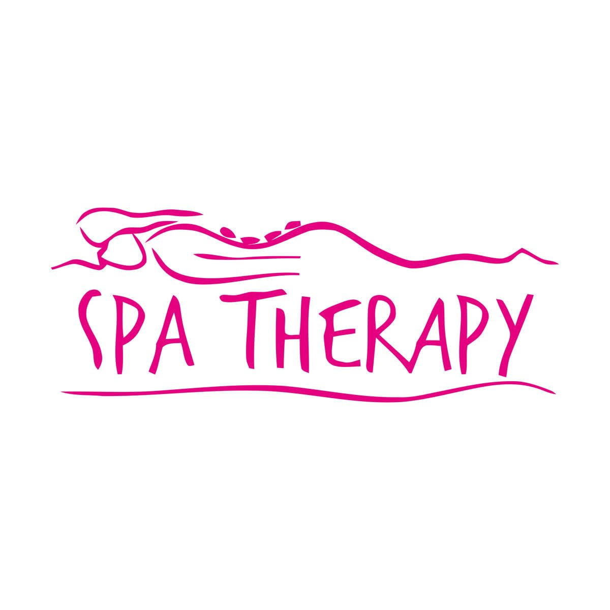 Lettering Decals Spa Salon Massage Room Relaxation 22x57cm Do not Damage the wall Surface Small Rosered