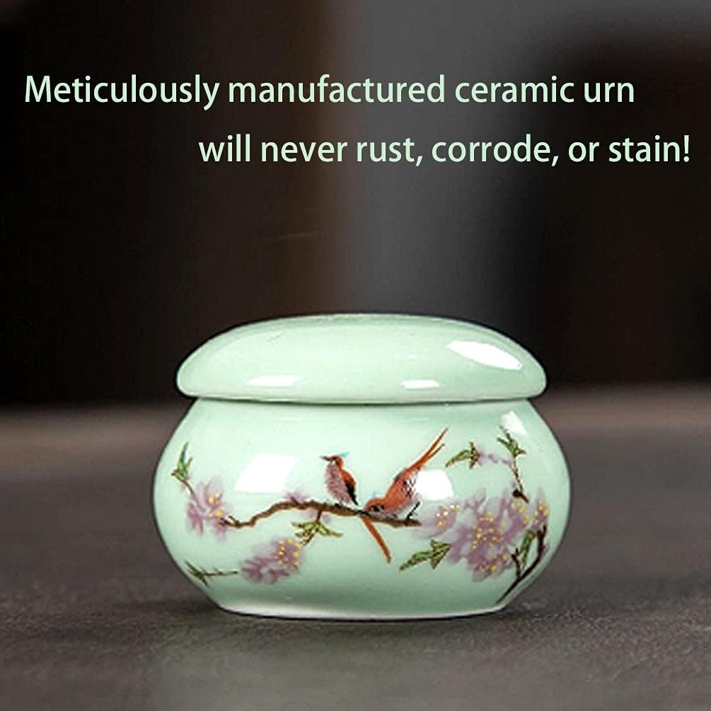 LitLife Mini Hummingbird Urns for Human Ashes Set of 4 - Small Keepsake Cremation Urns for Sharing Adult Ashes Dog Cat Ash Holders - Miniature Pets Memorial Ceramic Funeral Urn for Your Loved One - Image 5