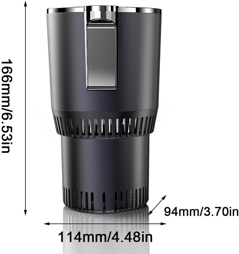 HEITIGN Car cooler warmer cup car cooling and heating cup practical car fridge cooler (Black)