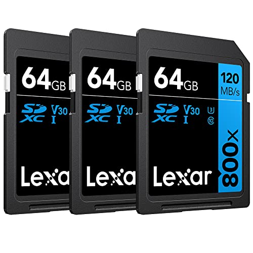 Lexar 64GB \ 800x UHS-I SDHC[J[h u[V[Y - (3pbN)