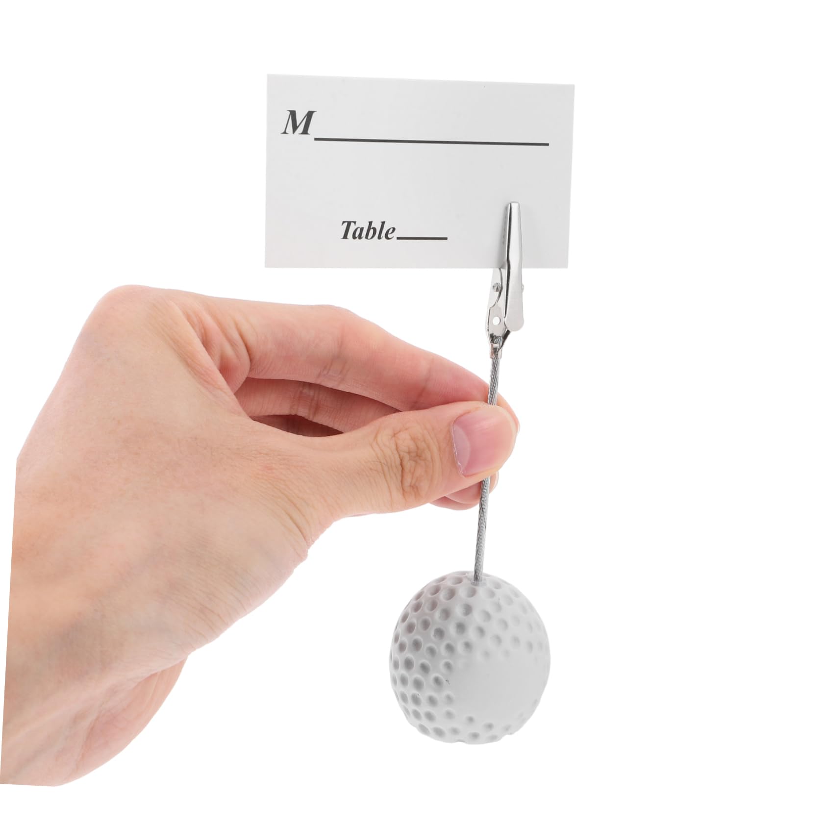 KOMBIUDA 8piezas Tarjetero De Golf Soporte para Tarjetas De Mesa Decoración De Mesas para Bodas Porta Tarjetas De Lugar Soporte para Clips De Fotos